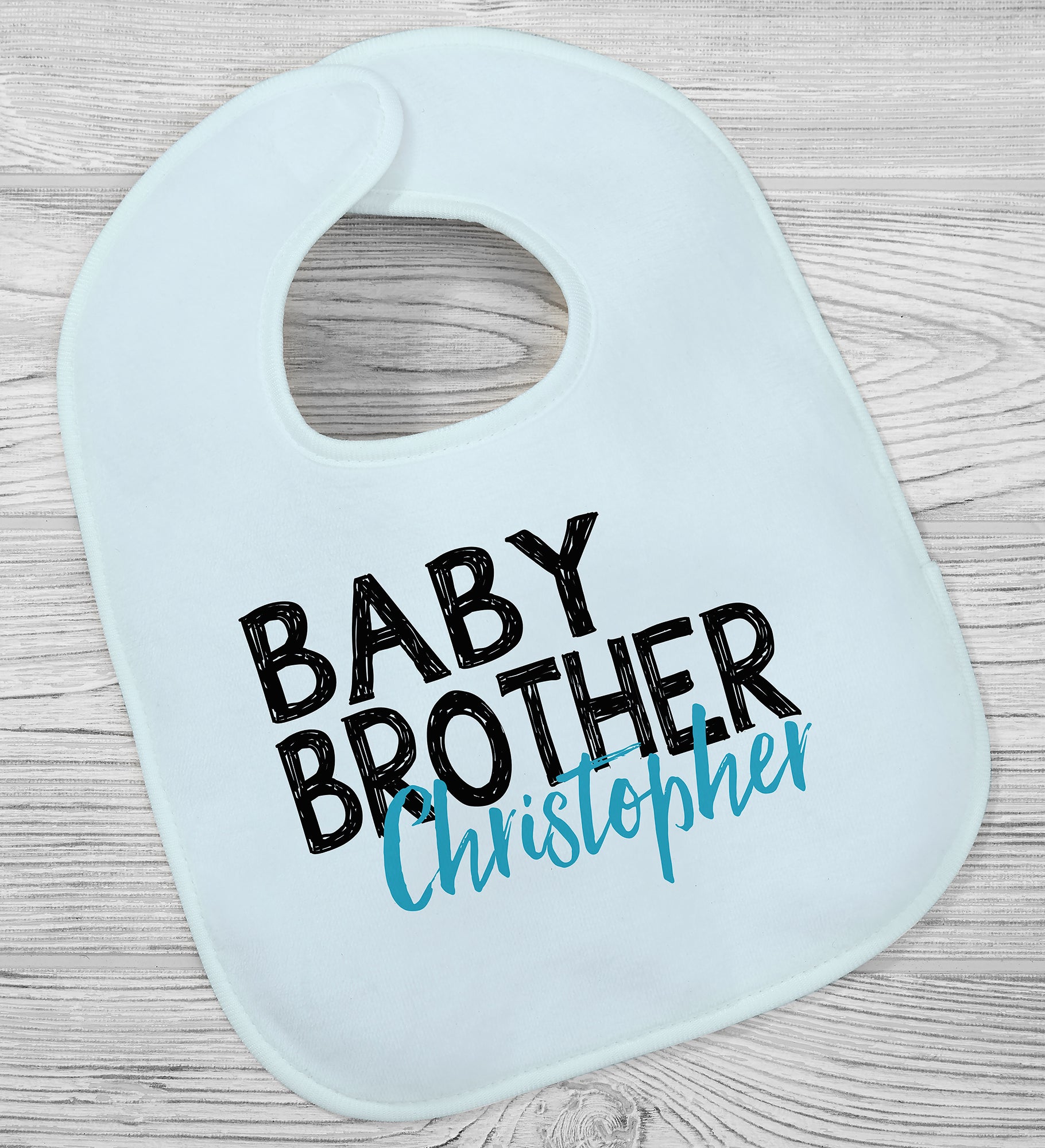 Little Brother Personalized Baby Bib